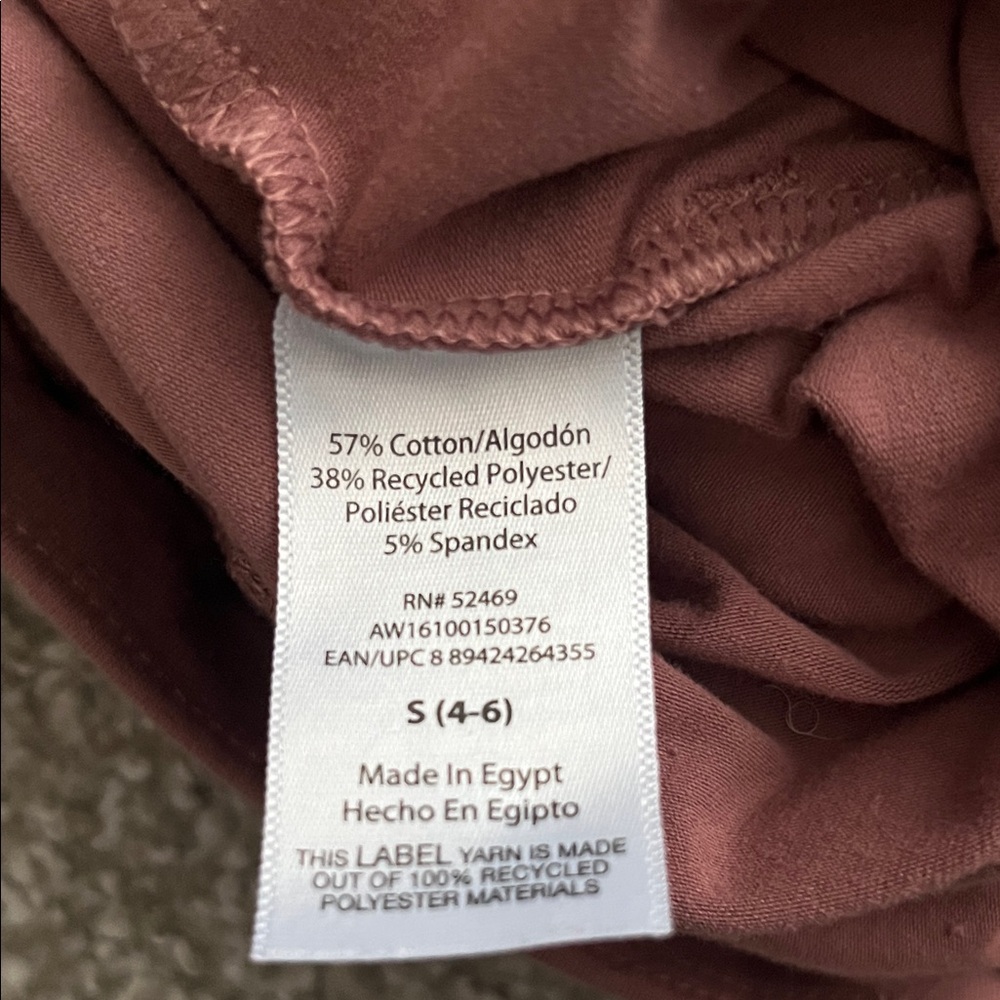 Rust Pink Drawstring Lounge Capris - Picture 6 of 6